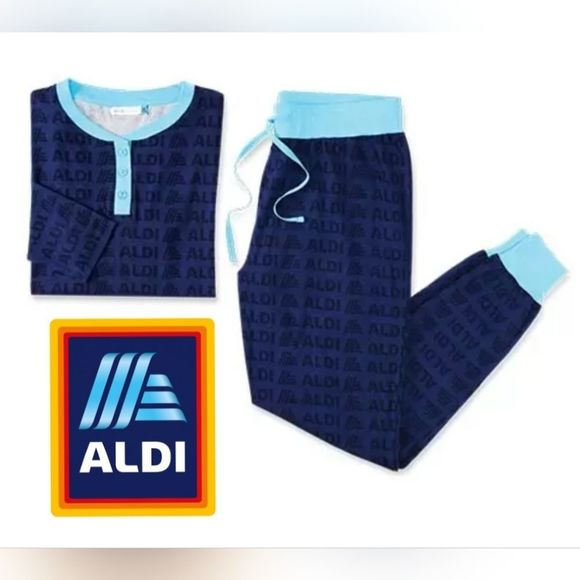 LAST ONE!  ALDI SZ M Ladies Pajamas 2023 Capsule Collection AISLE OF SHAME - Picture 2 of 10